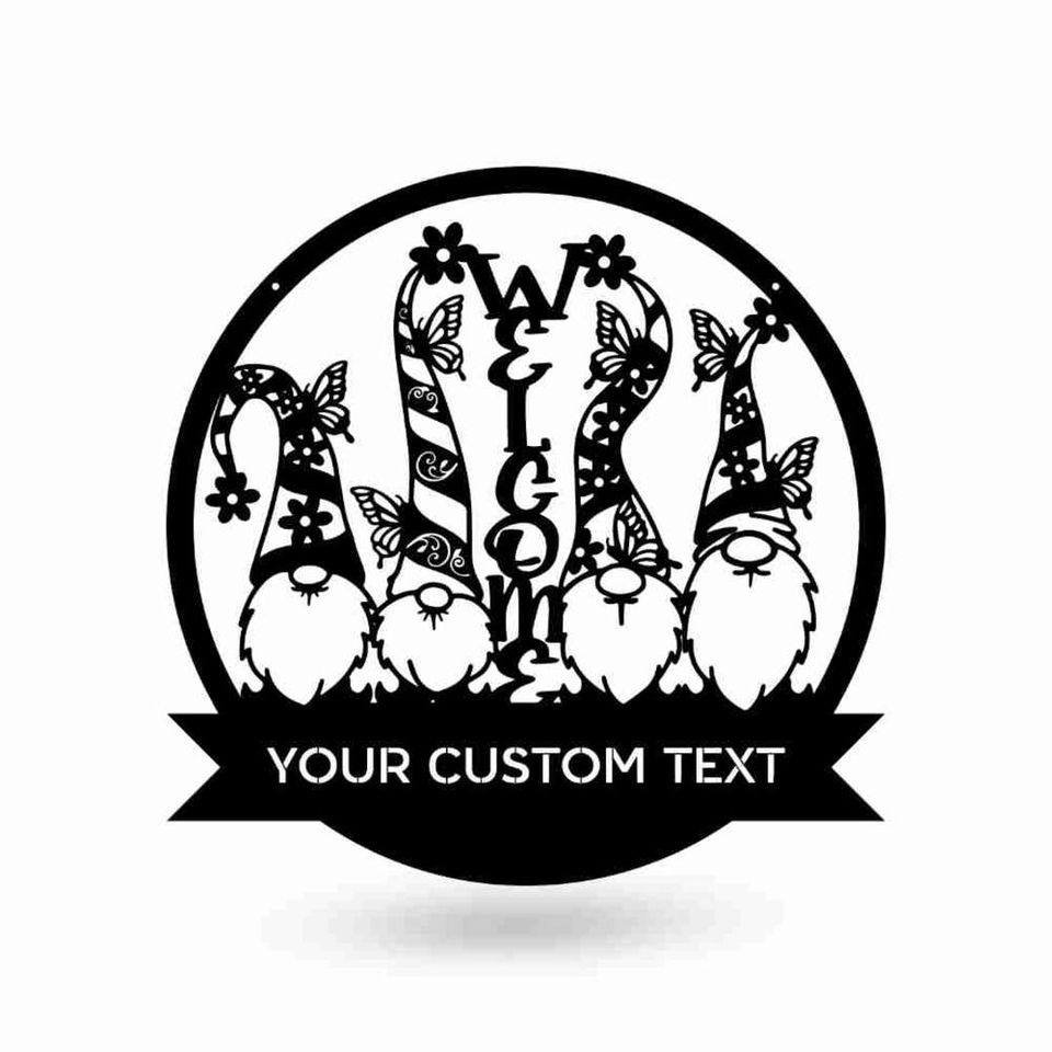 Gnome Welcome Custom Sign