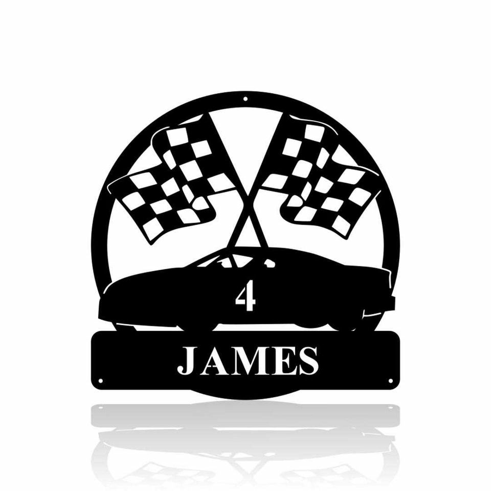 Race Car Custom Sign