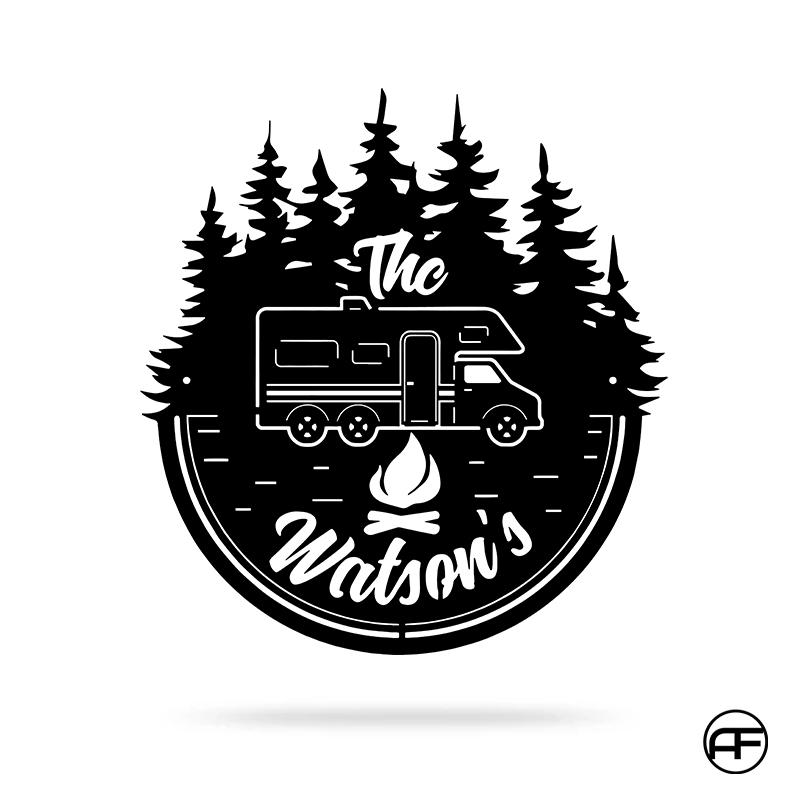 Camper Custom Sign - Round