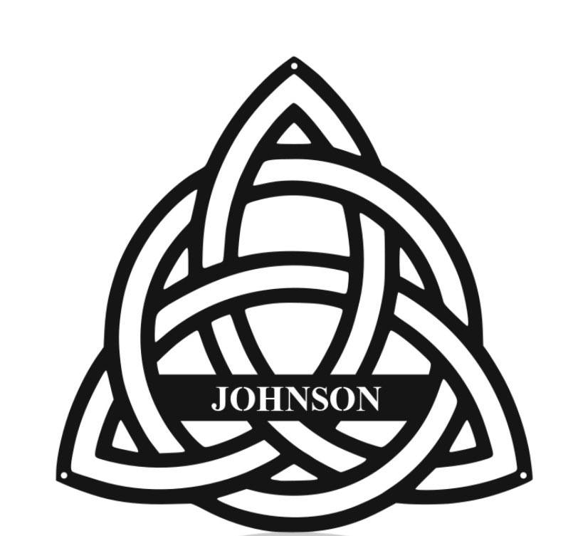 Celtic knot custom sign