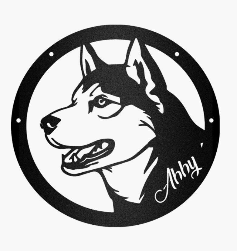 Husky customizable sign