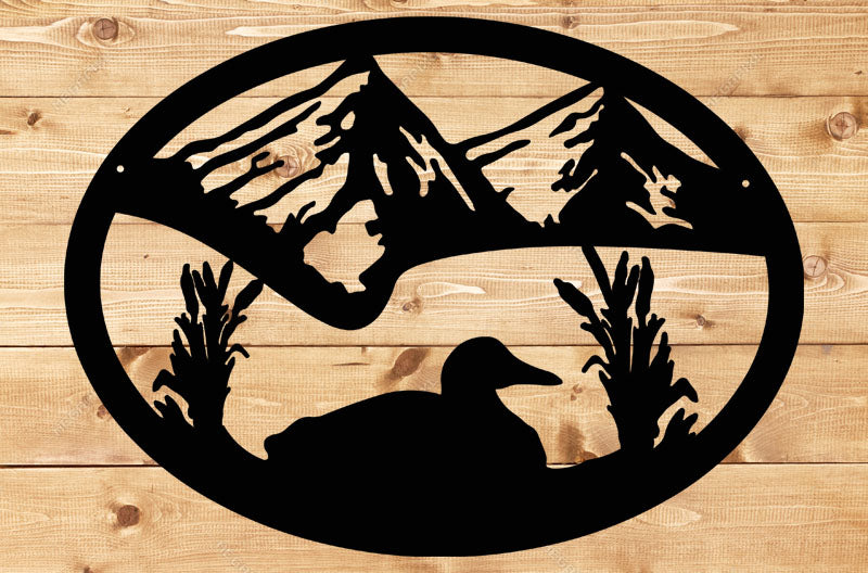 Loon Oval Scene Sign