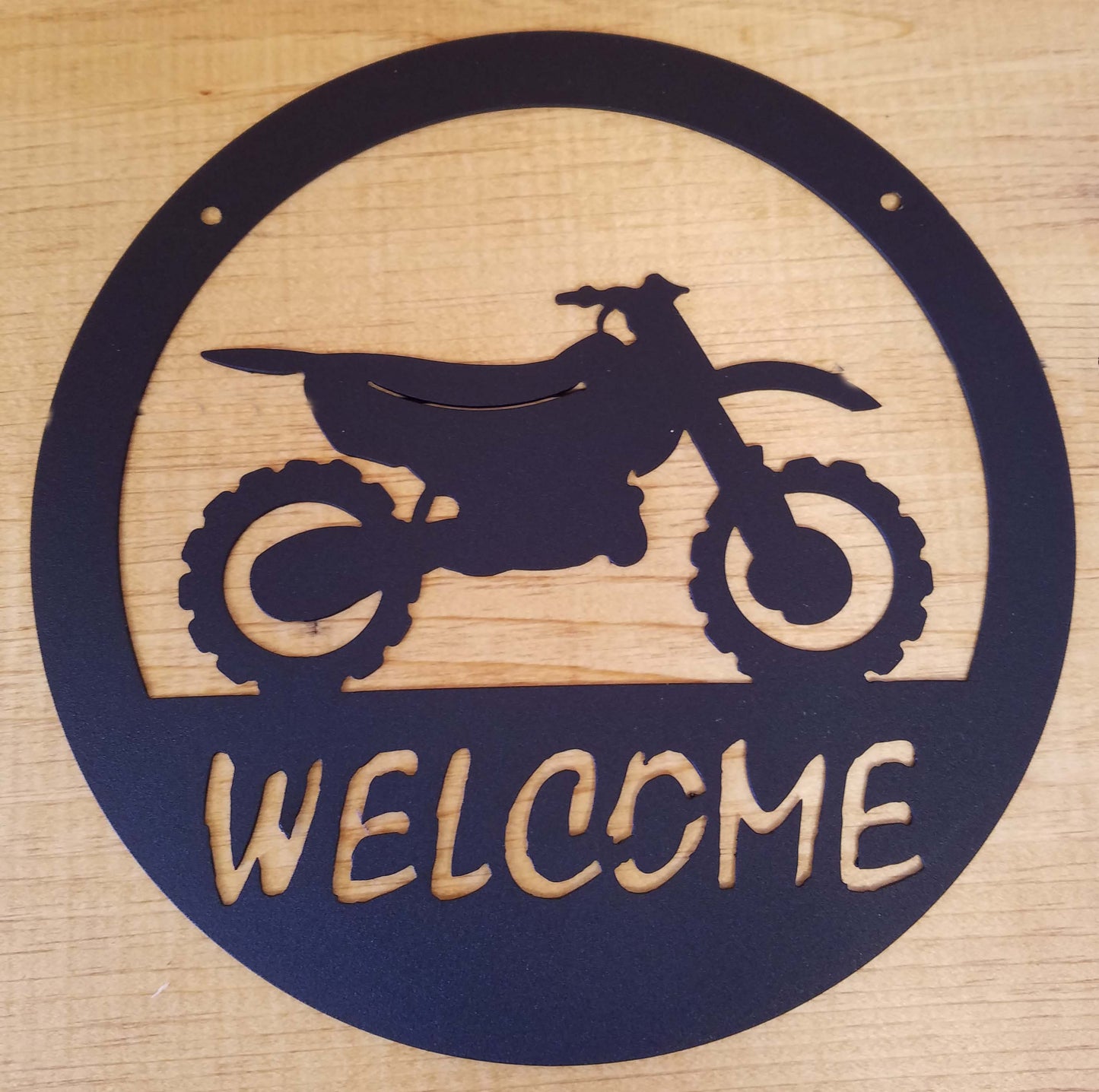 Dirt Bike Welcome Sign