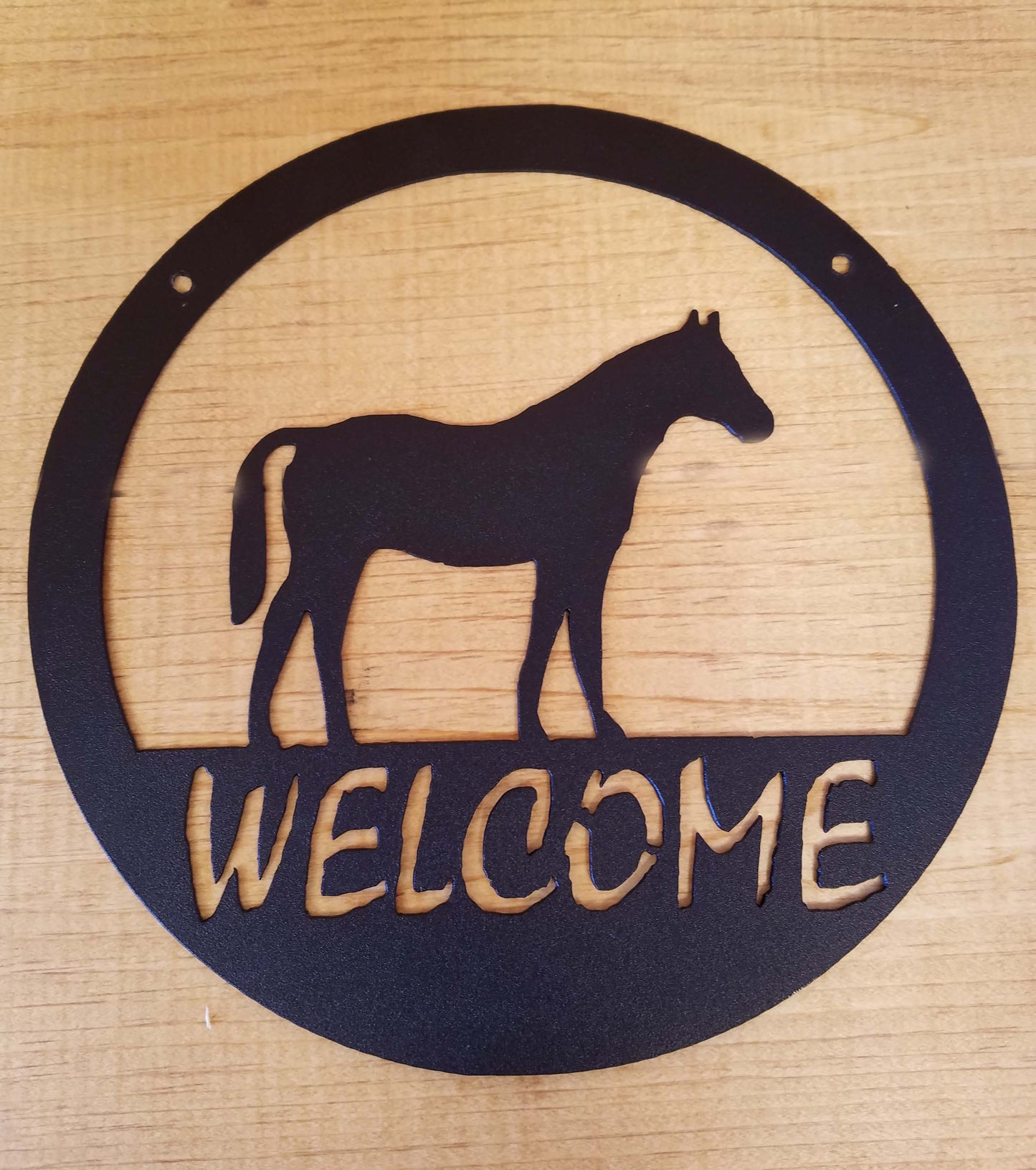 Horse Welcome Sign