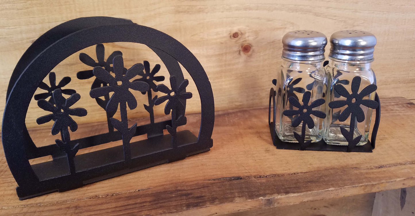 Flower Napkin and Shaker Sets