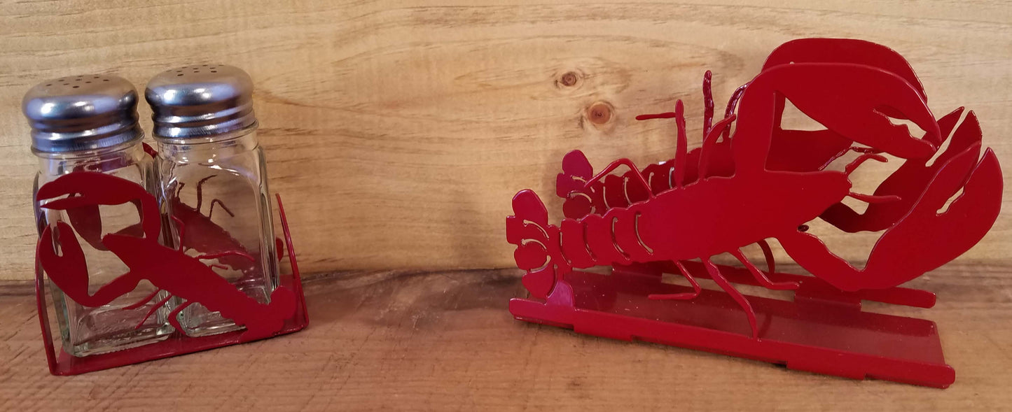 Lobster Napkin and Shaker Sets
