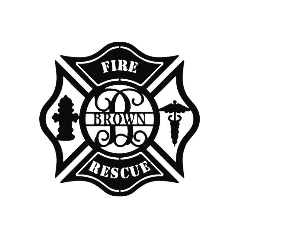 Firefighter & Rescue personnel shield customizable