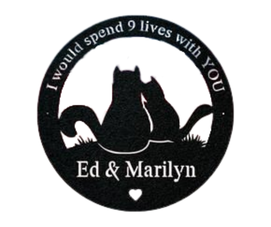 Cat - 9 lives Custom Sign