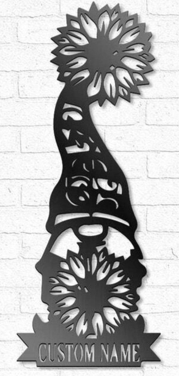 Girl Gnome with Sunflower