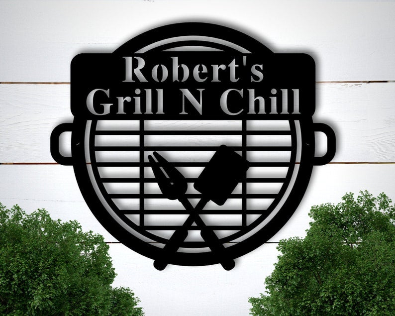 Custom grilling sign