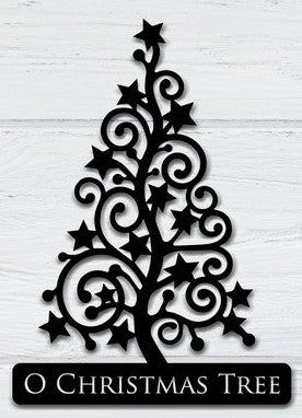 O' Christmas tree sign