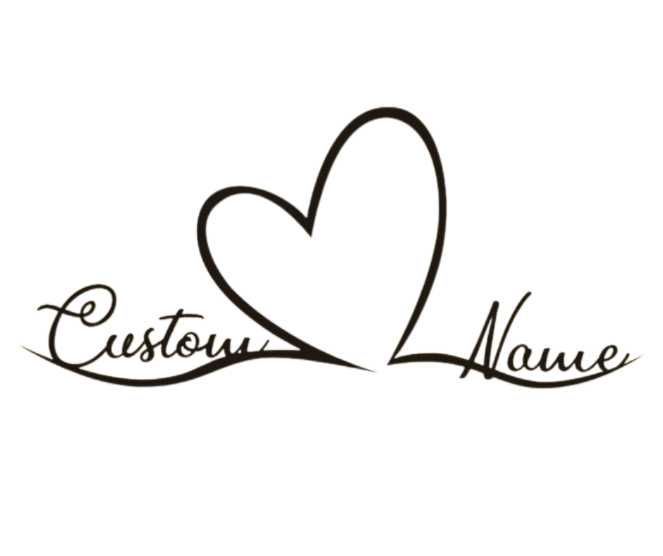 Simple custom one line Heart