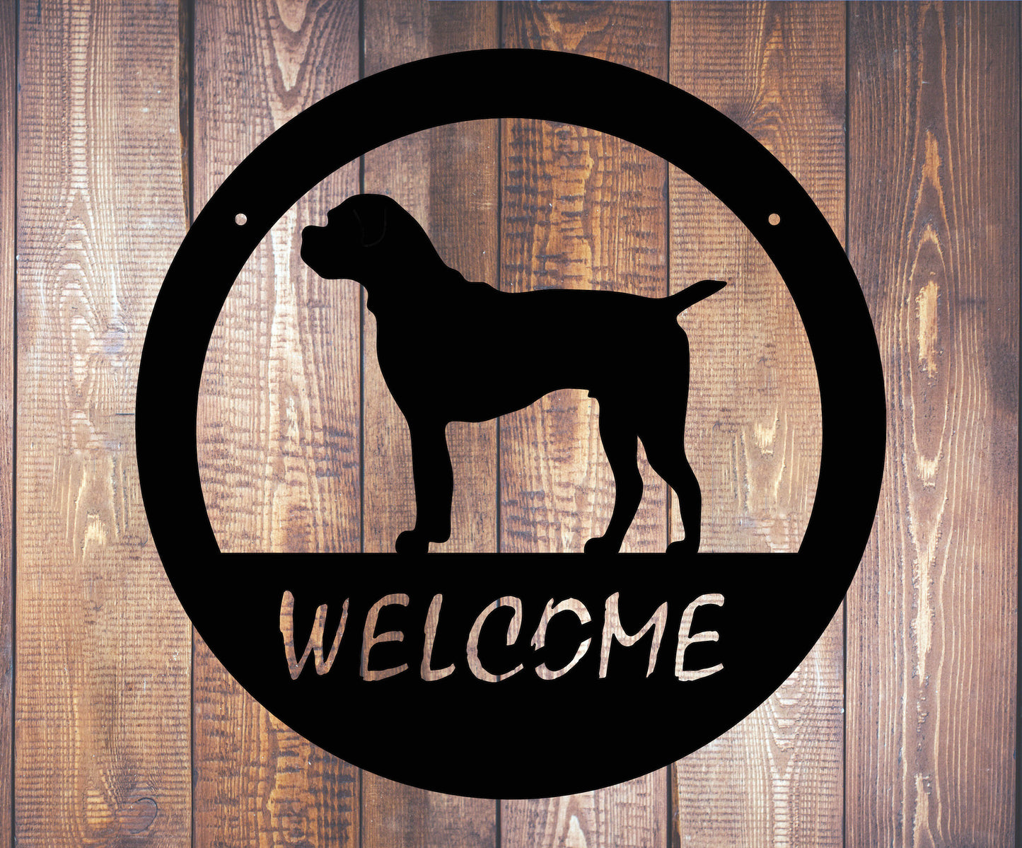 Dog Welcome Sign
