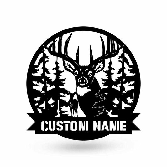 Deer Head Custom Sign