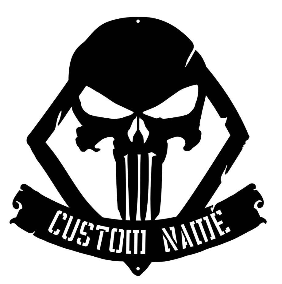 Punisher symbol custom sign