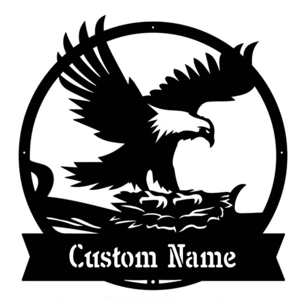 Eagle nest custom sign