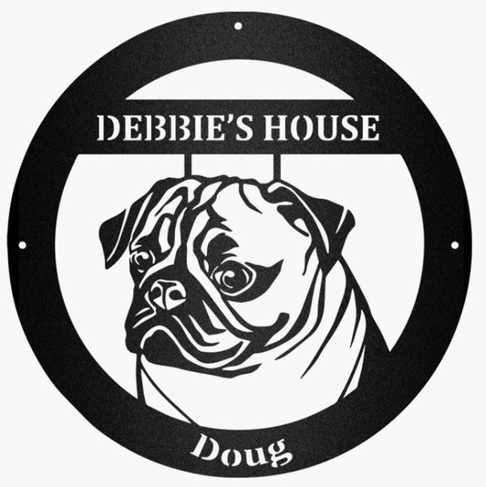 Pug customizable sign