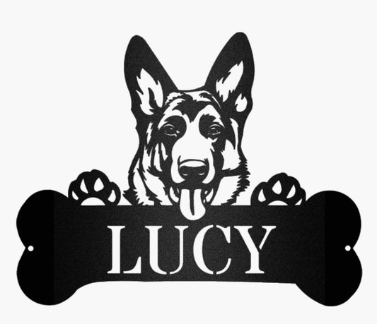 German Shepard customizable sign