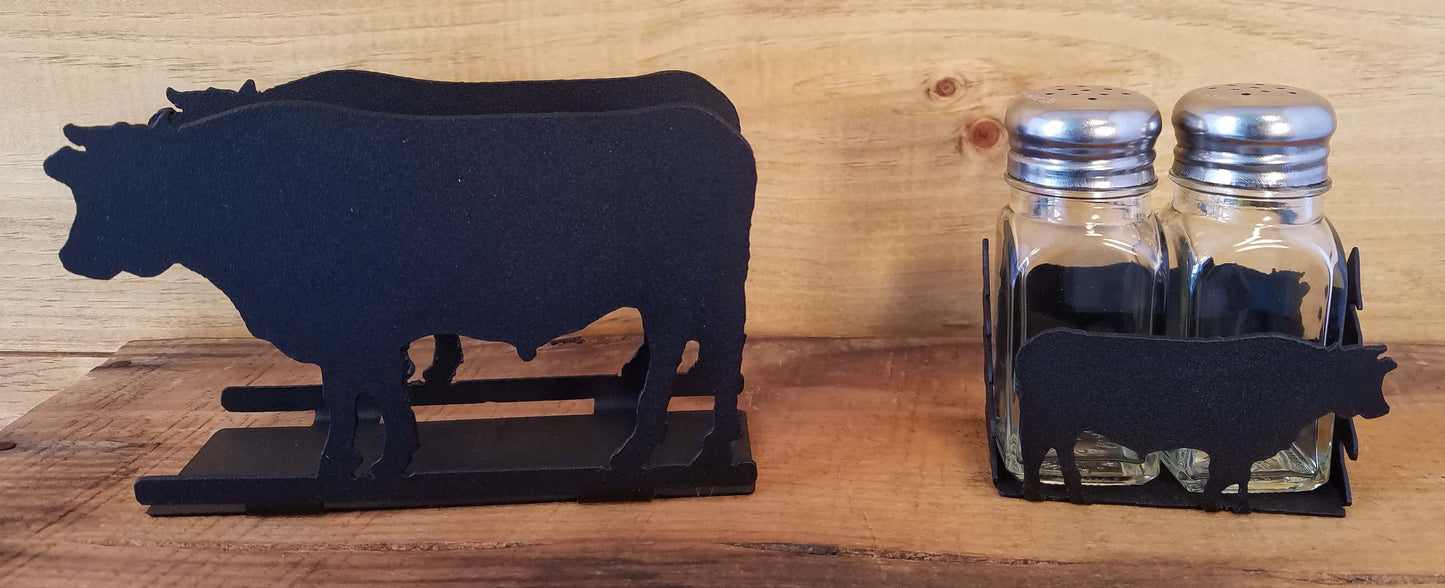 Cow Napkin and Shaker Sets