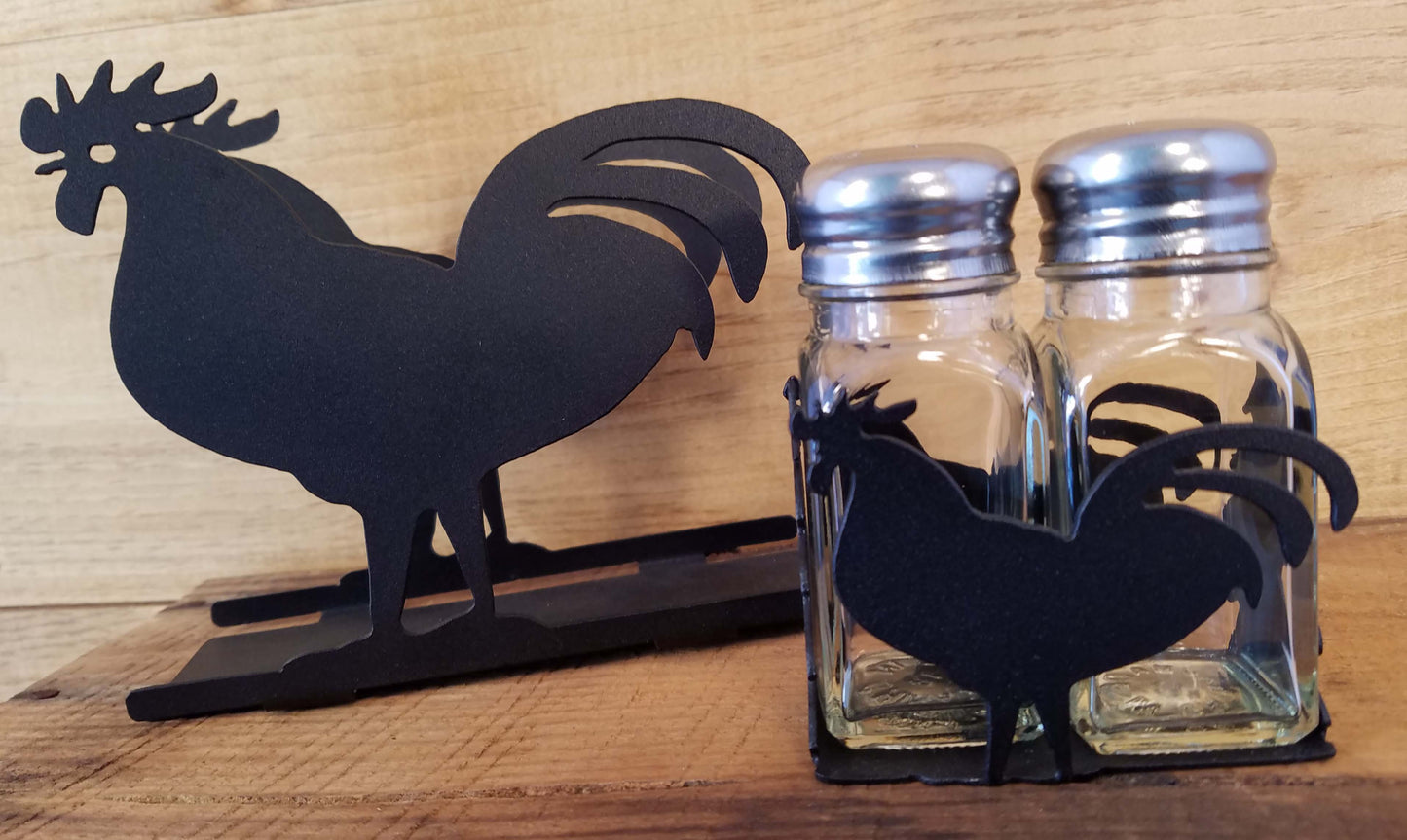 Rooster Napkin and Shaker Sets