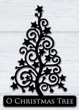 O' Christmas tree sign