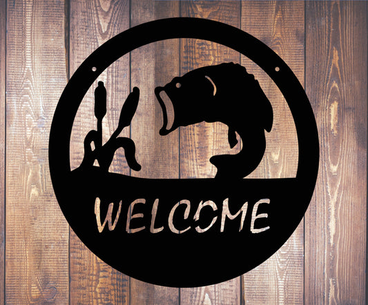 Fish Welcome Sign