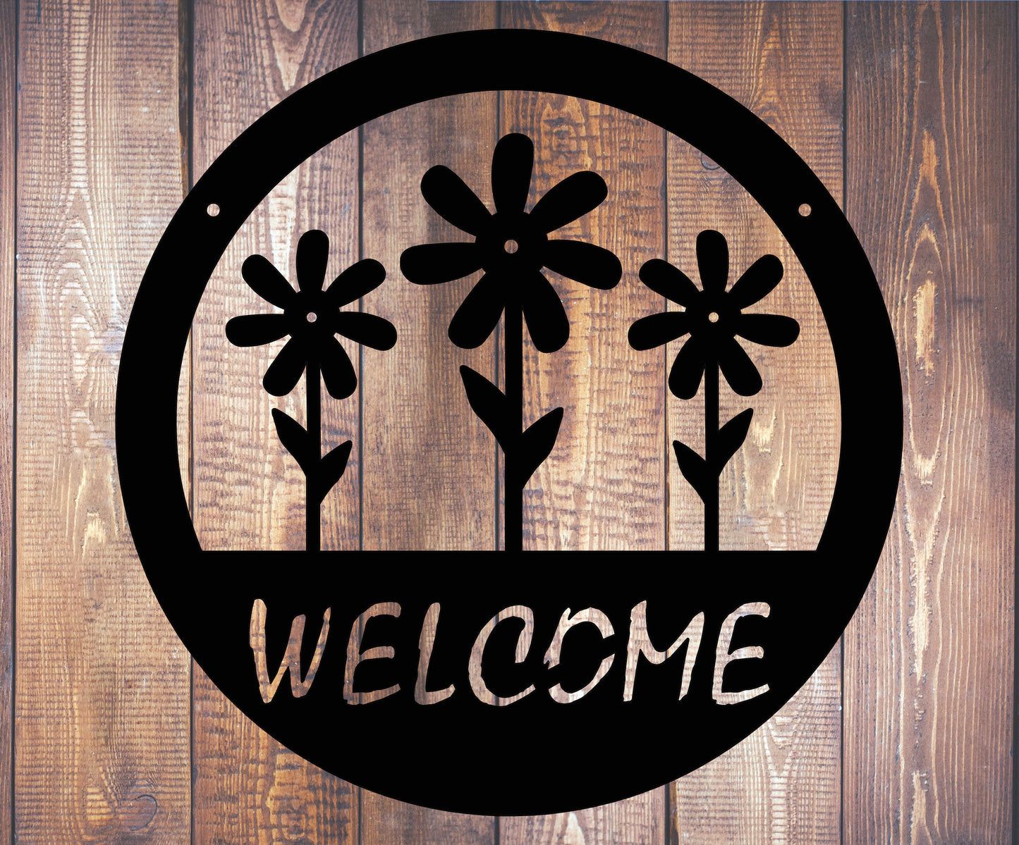 Flower Welcome Sign