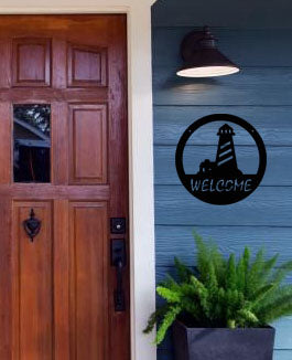 Lighthouse Welcome Sign