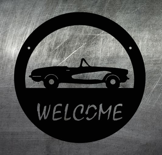 Corvette Welcome Sign